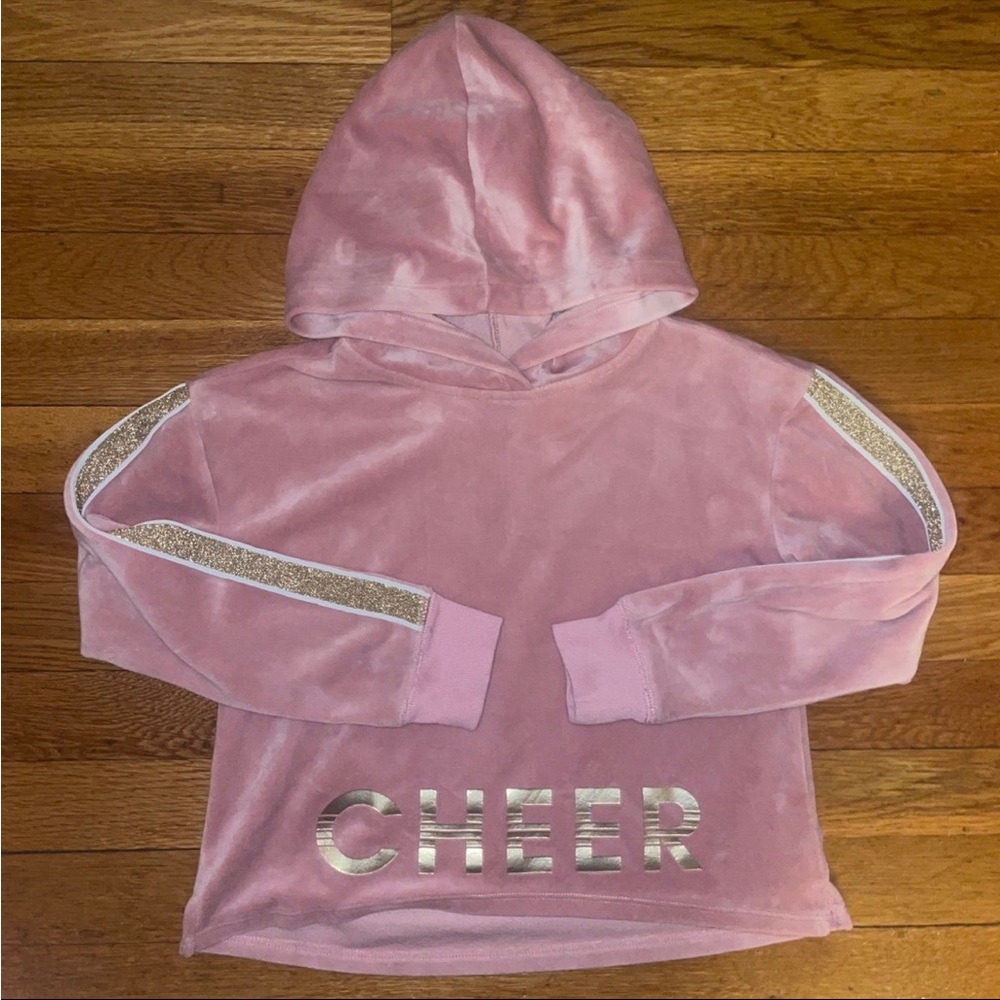 2/$15 Justice CHEER cropped pull over hoodie